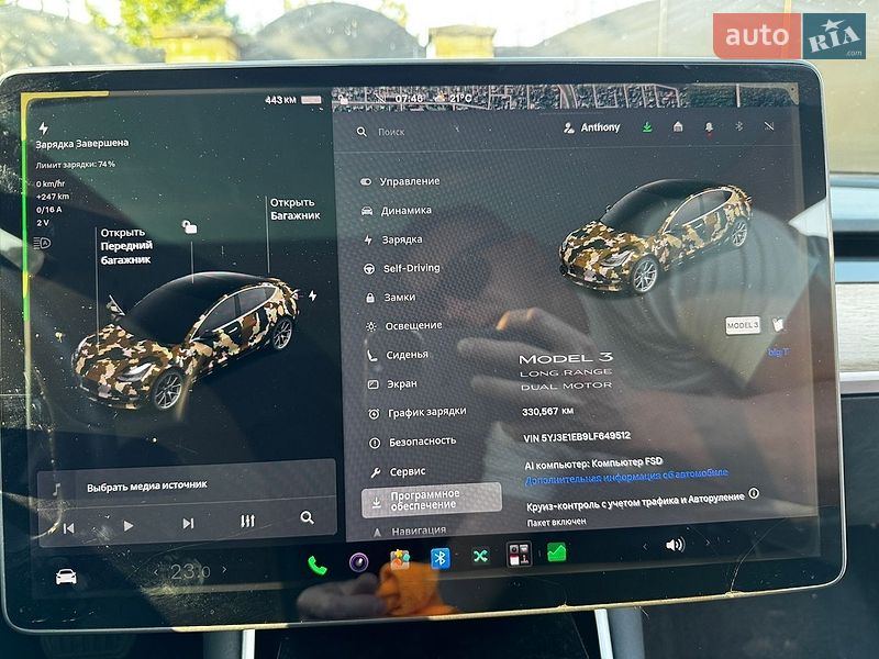 Седан Tesla Model 3 2019 в Луцке
