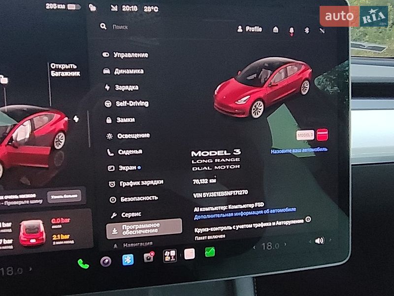 Седан Tesla Model 3 2022 в Полтаві