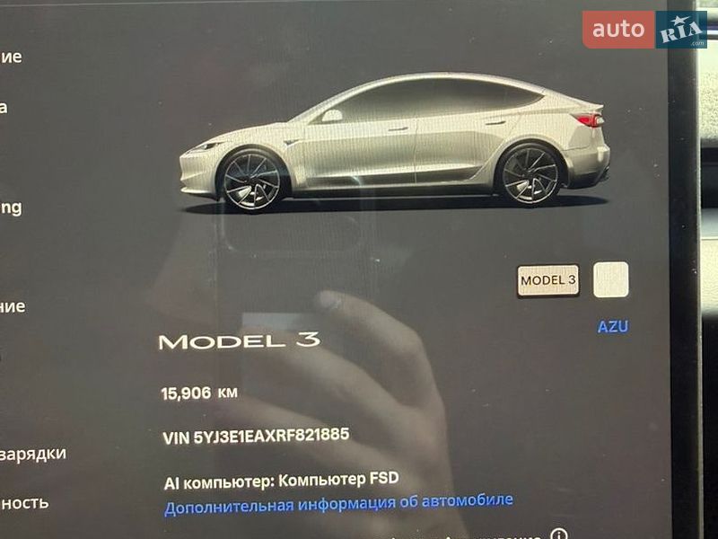 Седан Tesla Model 3 2024 в Вінниці фото 19 Седан Tesla Model 3 2024 в Вінниці