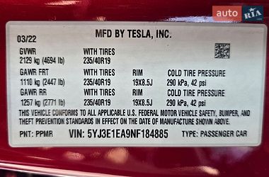 Седан Tesla Model 3 2022 в Ивано-Франковске