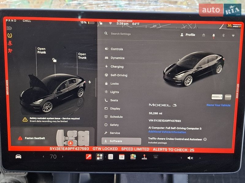 Седан Tesla Model 3 2023 в Бердичеві