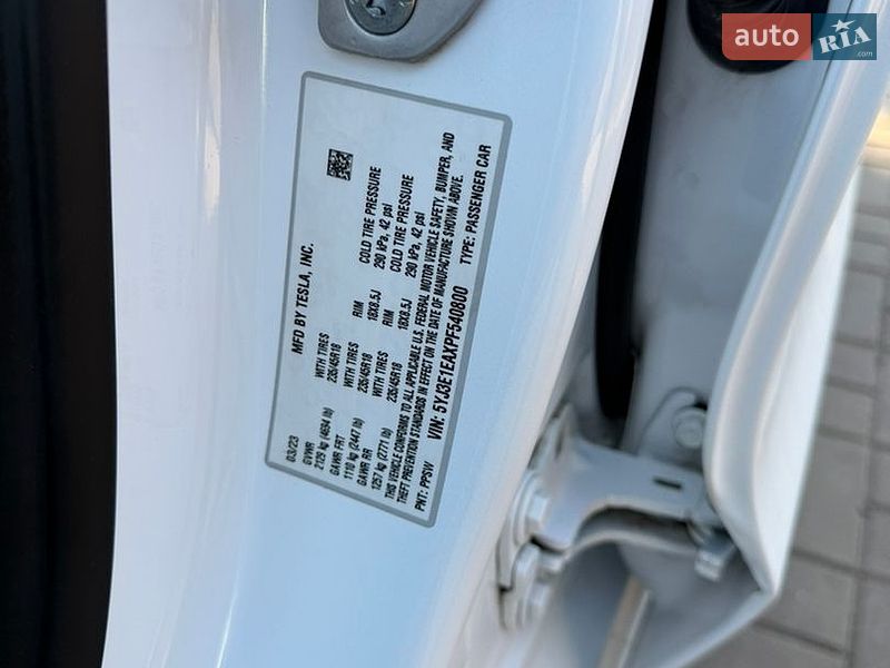 Седан Tesla Model 3 2023 в Нововолынске фото 21 Седан Tesla Model 3 2023 в Нововолынске