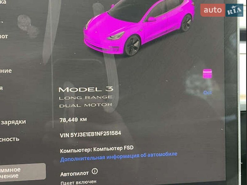 Седан Tesla Model 3 2022 в Львове