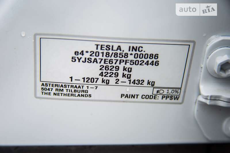 Tesla Model S 2023 5YJSA7E67PF502446 - history of car sales on