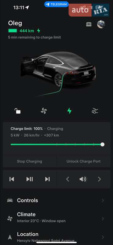 Ліфтбек Tesla Model S 2014 в Києві
