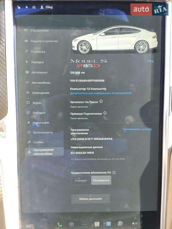 Лифтбек Tesla Model S 2015 в Черкассах