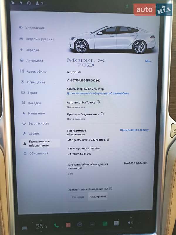 Лифтбек Tesla Model S 2015 в Ужгороде