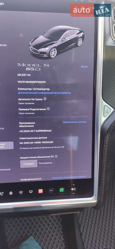 Лифтбек Tesla Model S 2015 в Жовкве