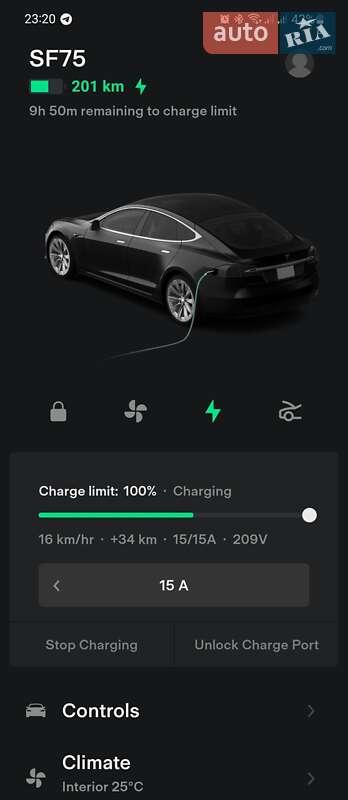 Лифтбек Tesla Model S 2016 в Коломые