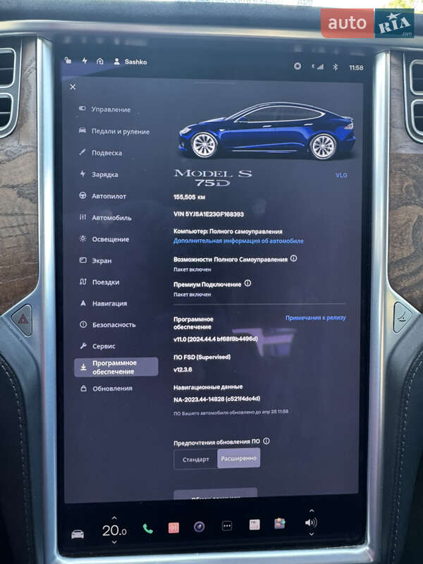 Лифтбек Tesla Model S 2016 в Киеве