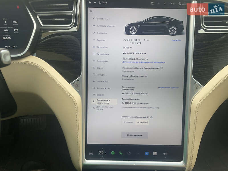 Лифтбек Tesla Model S 2016 в Киеве