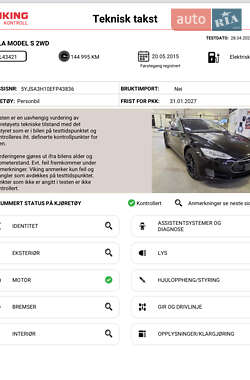 Лифтбек Tesla Model S 2015 в 