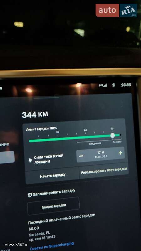Ліфтбек Tesla Model S 2016 в Києві