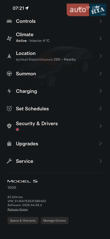 Ліфтбек Tesla Model S 2019 в Києві