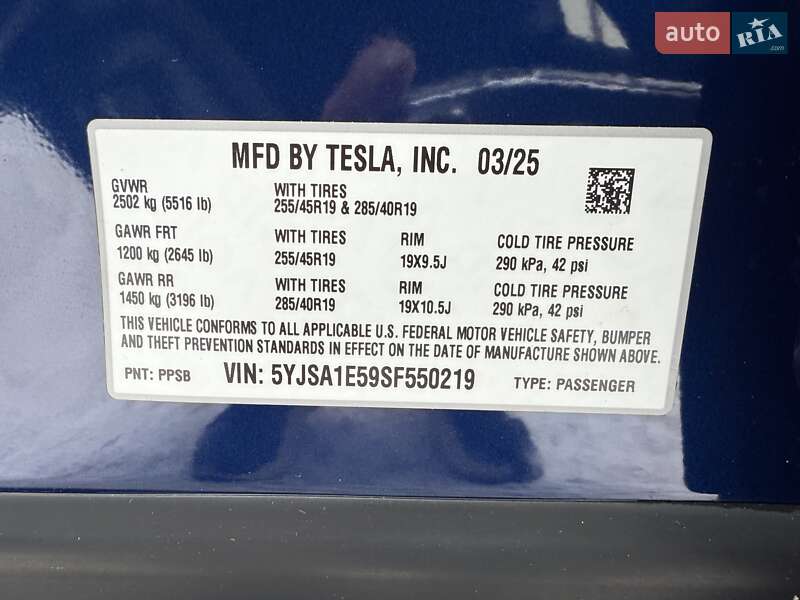 Лифтбек Tesla Model S 2025 в Виннице фото 36 Лифтбек Tesla Model S 2025 в Виннице