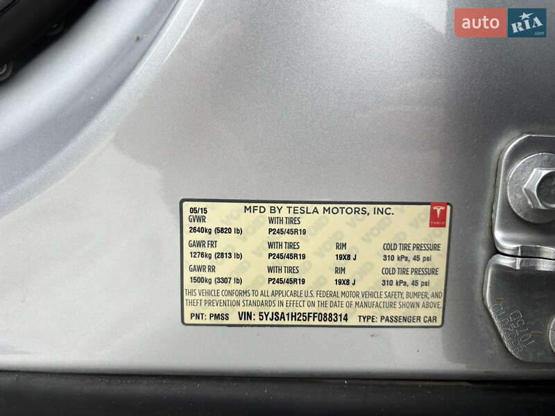 Лифтбек Tesla Model S 2015 в Львове фото 51 Лифтбек Tesla Model S 2015 в Львове