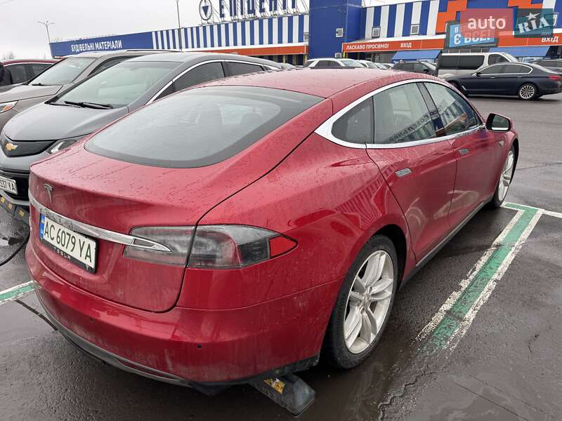 2015 Tesla Model-S, VIN 5YJSA7E24FF106633:plate — фото 1 (autoria)