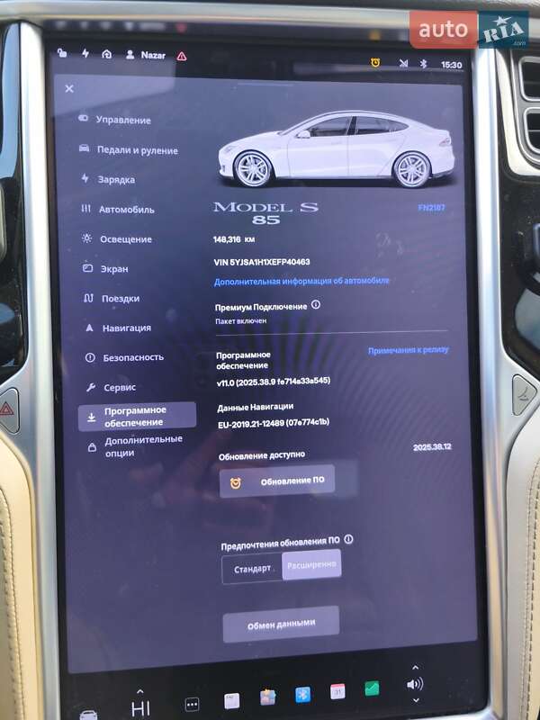 Ліфтбек Tesla Model S 2014 в Львові