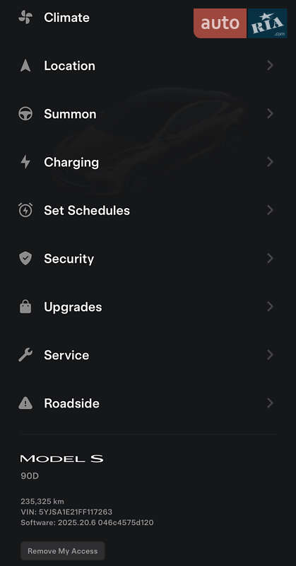 Ліфтбек Tesla Model S 2015 в Черкасах