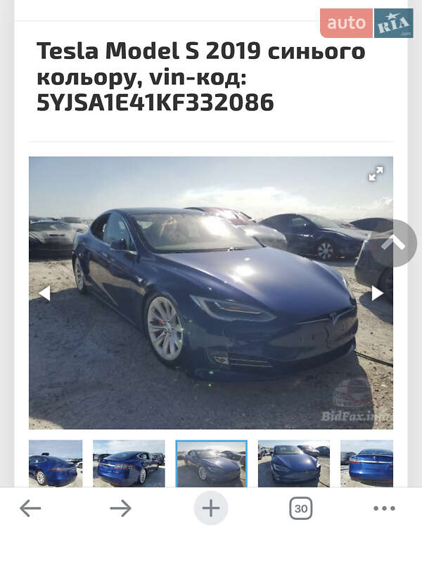 Ліфтбек Tesla Model S 2019 в Львові фото 9 Ліфтбек Tesla Model S 2019 в Львові