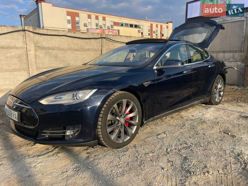 2014 Tesla Model-S, VIN 5YJSA3H12EFP37522:plate — фото 1 (autoria)