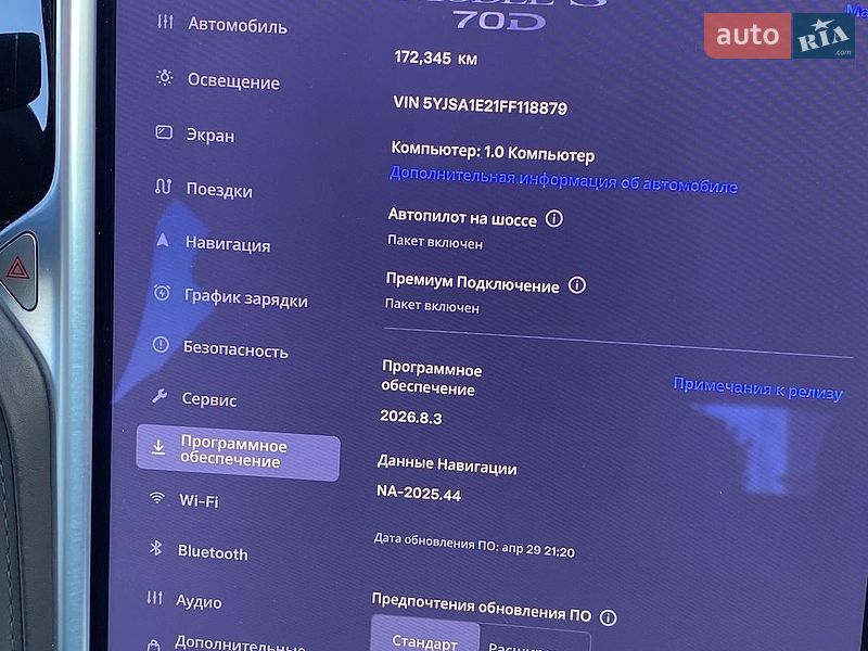 Ліфтбек Tesla Model S 2015 в Києві