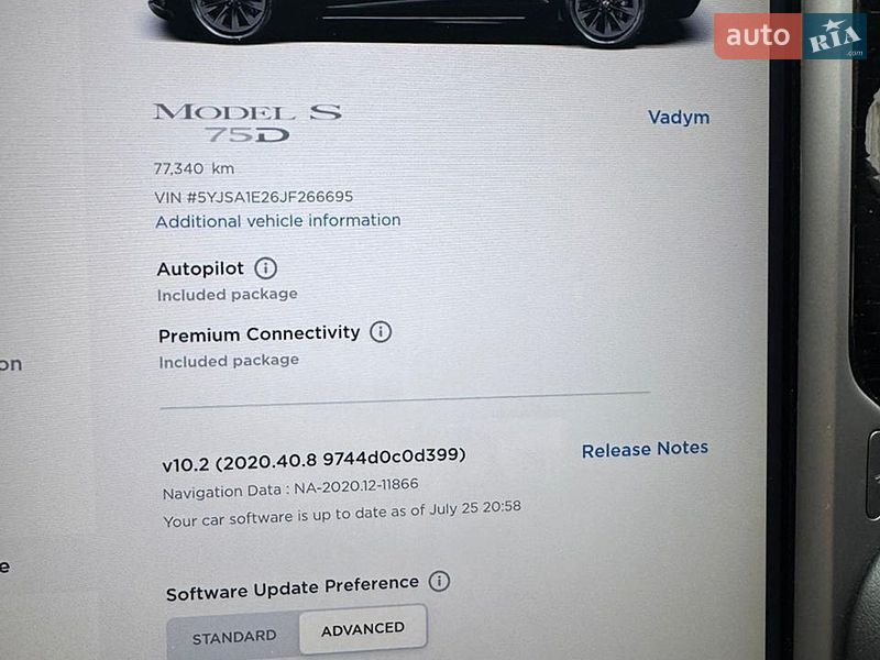 Лифтбек Tesla Model S 2018 в Сумах