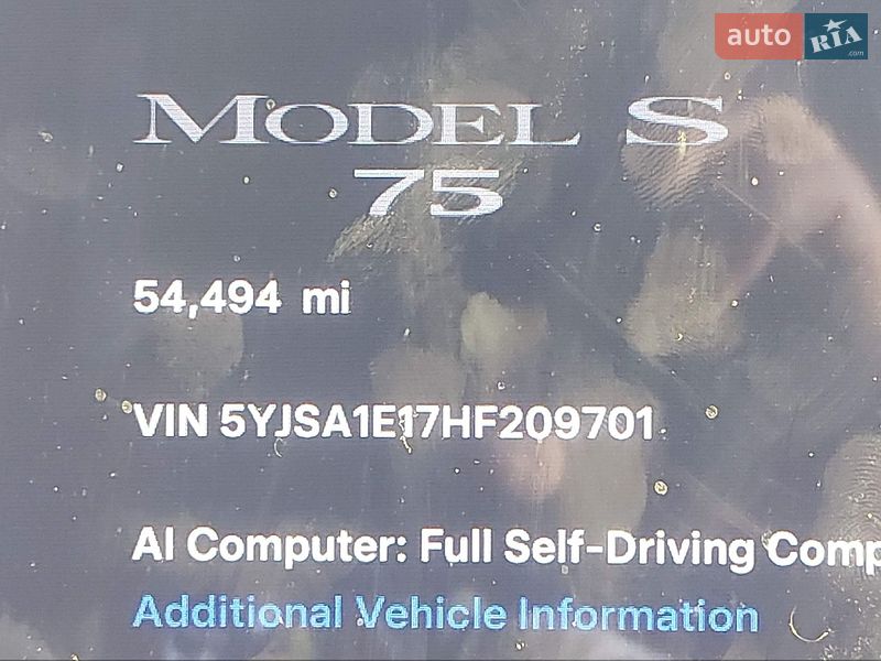 Лифтбек Tesla Model S 2017 в Тернополе