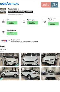 Позашляховик / Кросовер Tesla Model X 2017 в Києві