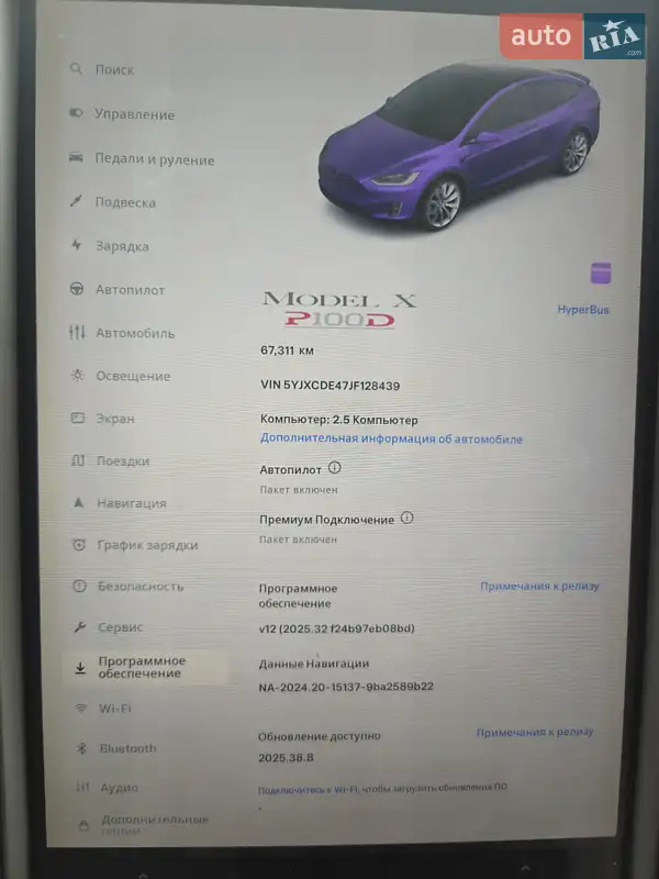 Внедорожник / Кроссовер Tesla Model X 2018 в Киеве документ