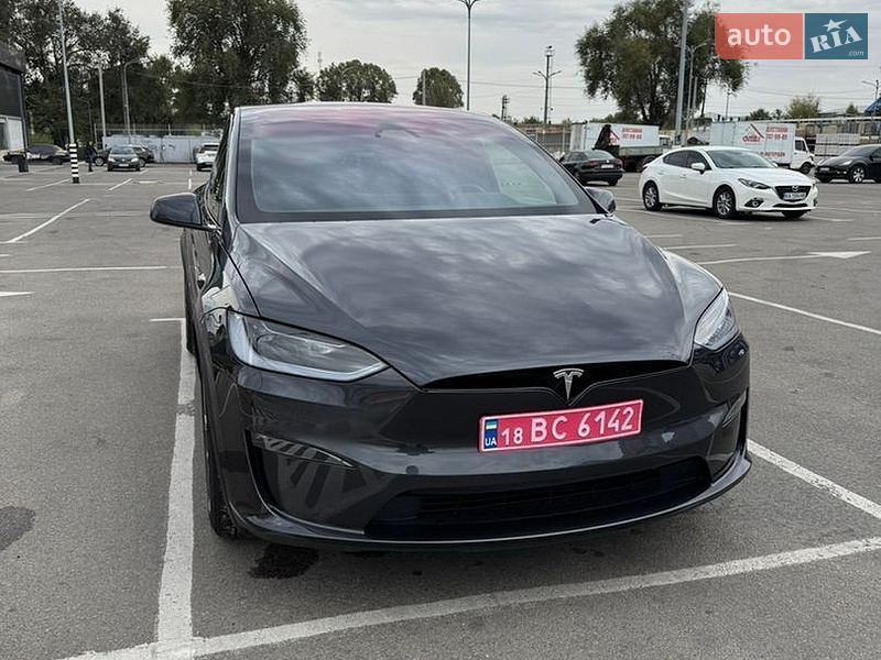 2024 Tesla Model X, VIN 7SAXCDE53RF434108:plate — фото 1 (autoria)