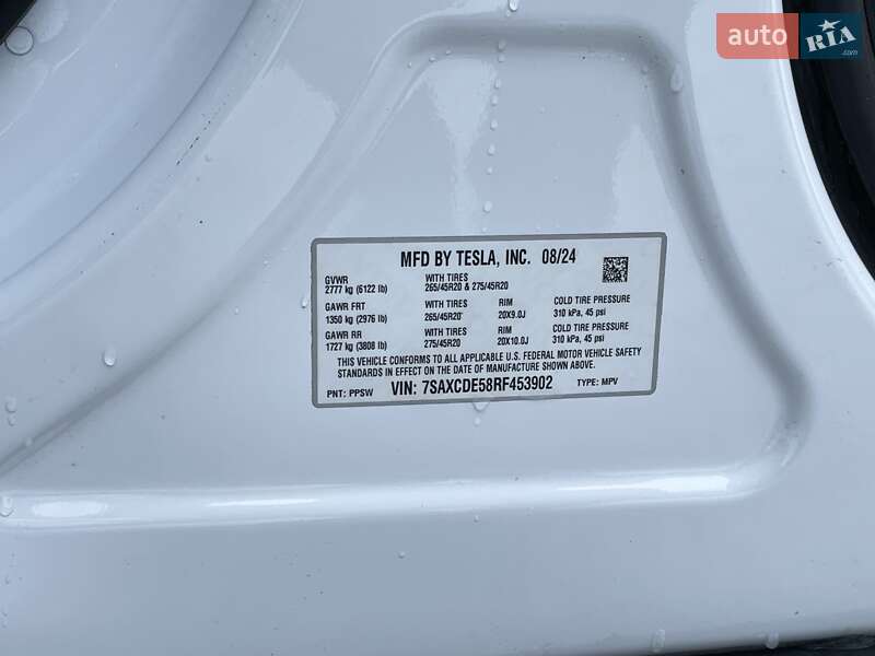 Внедорожник / Кроссовер Tesla Model X 2024 в Киеве фото 23 Внедорожник / Кроссовер Tesla Model X 2024 в Киеве
