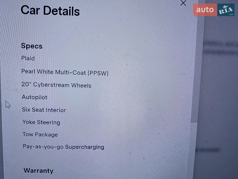 Позашляховик / Кросовер Tesla Model X 2023 в Дніпрі документ