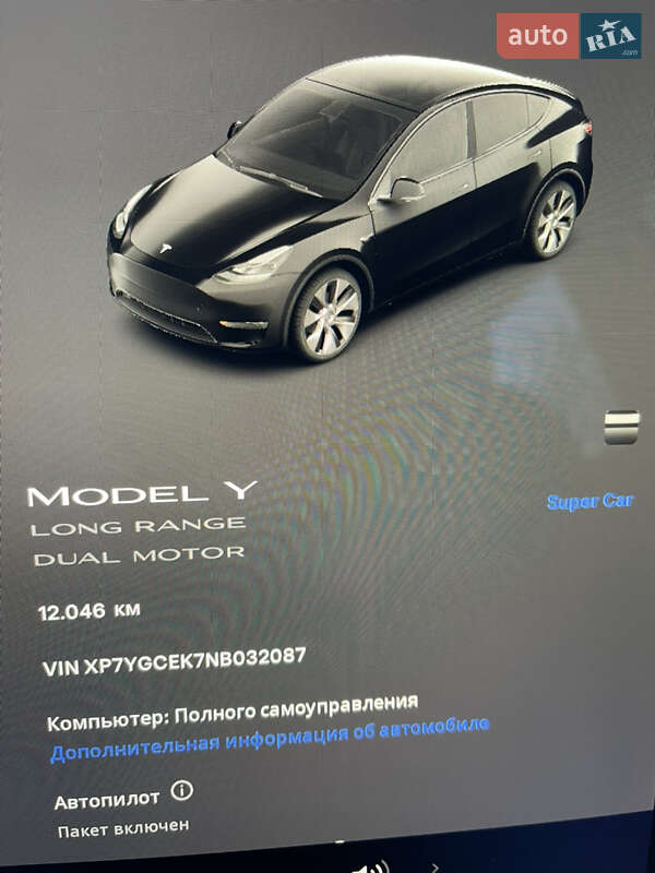 Внедорожник / Кроссовер Tesla Model Y 2022 в Днепре