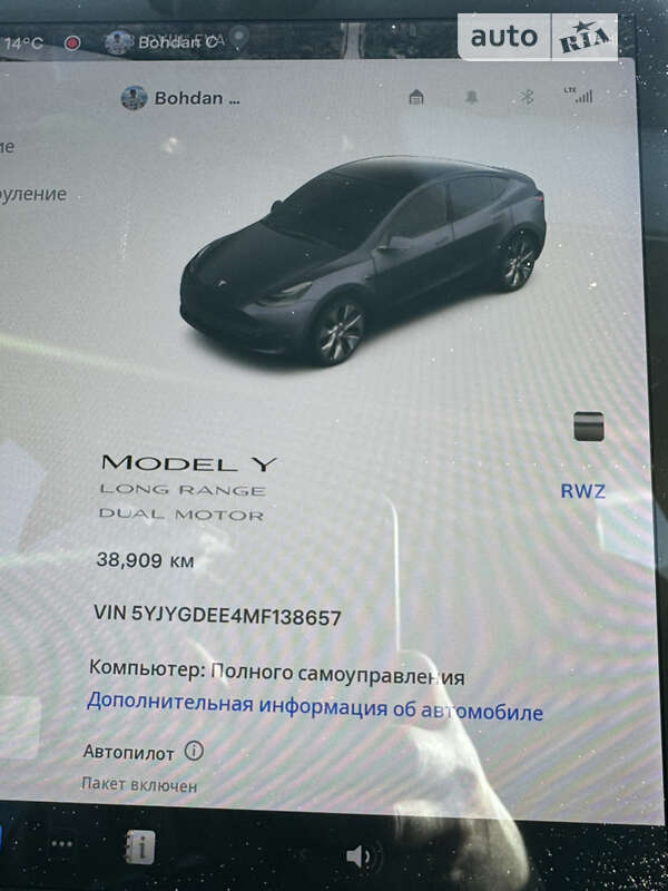 Позашляховик / Кросовер Tesla Model Y 2021 в Львові