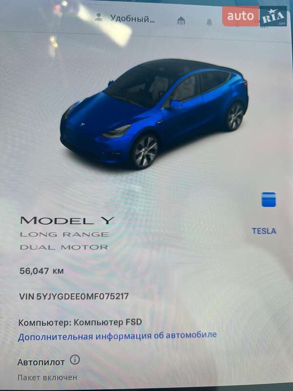 Внедорожник / Кроссовер Tesla Model Y 2020 в Виннице