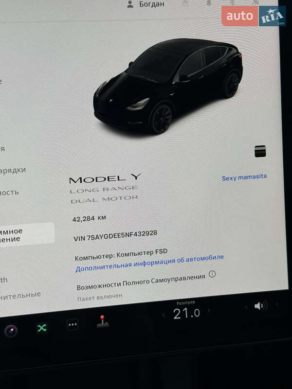 Внедорожник / Кроссовер Tesla Model Y 2022 в Рогатине