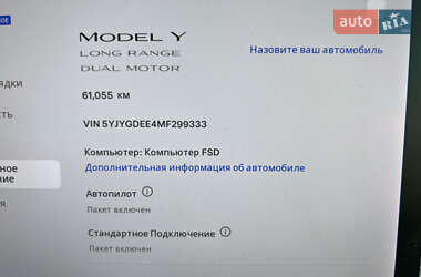 Позашляховик / Кросовер Tesla Model Y 2021 в 