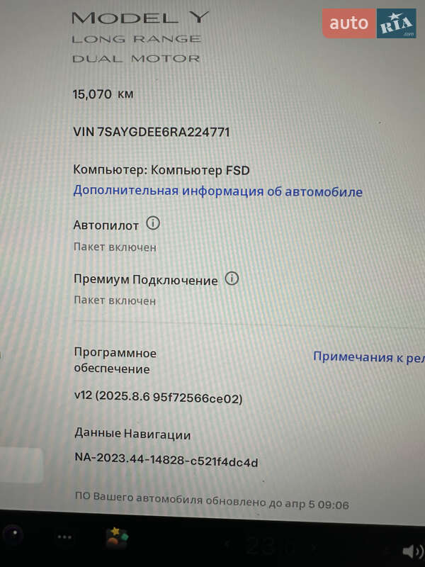 Внедорожник / Кроссовер Tesla Model Y 2024 в Киеве