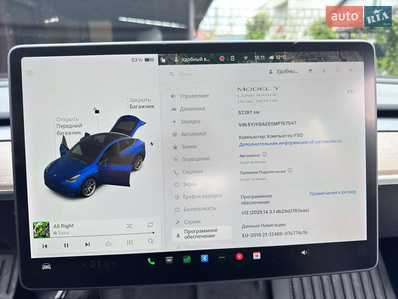 Внедорожник / Кроссовер Tesla Model Y 2021 в Киеве