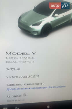 Внедорожник / Кроссовер Tesla Model Y 2020 в 