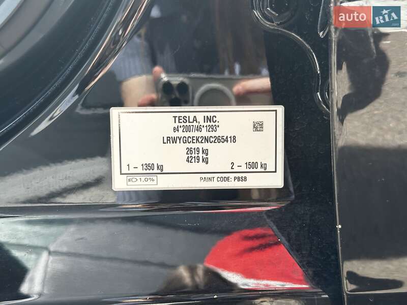 Внедорожник / Кроссовер Tesla Model Y 2022 в Киеве