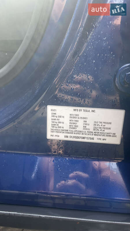 Внедорожник / Кроссовер Tesla Model Y 2021 в Луцке