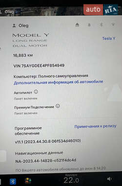 Внедорожник / Кроссовер Tesla Model Y 2023 в 