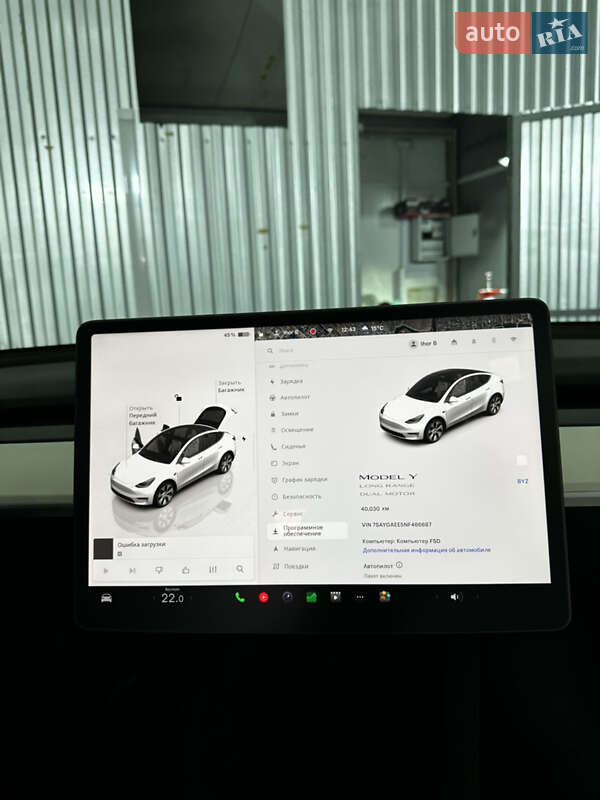 Внедорожник / Кроссовер Tesla Model Y 2022 в Белой Церкви
