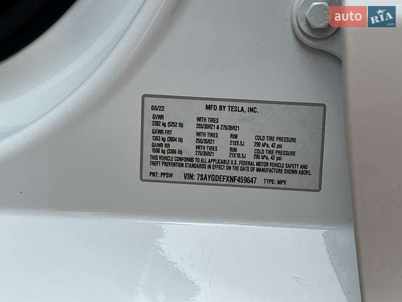 Позашляховик / Кросовер Tesla Model Y 2022 в Києві