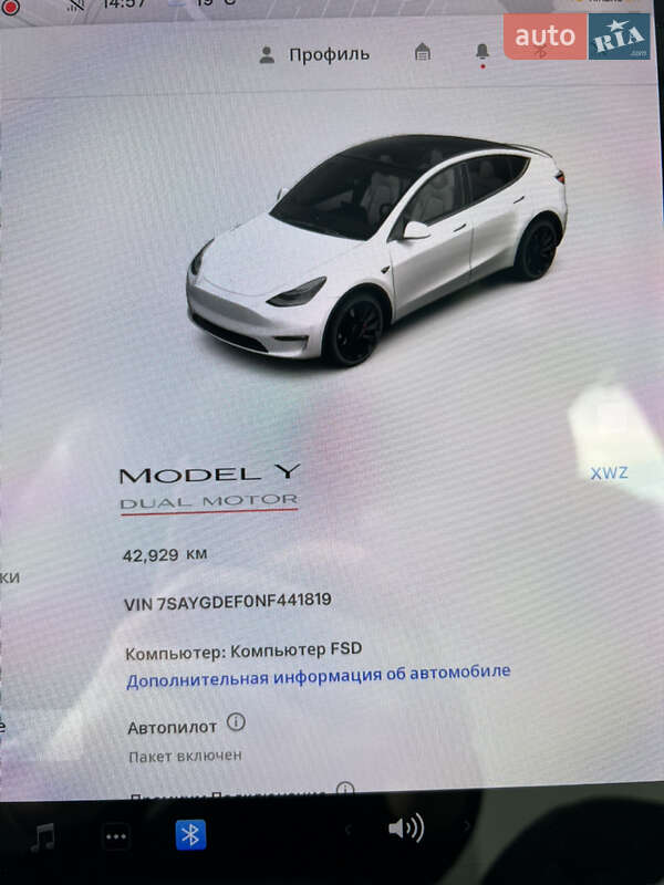 Внедорожник / Кроссовер Tesla Model Y 2022 в Виннице фото 41 Внедорожник / Кроссовер Tesla Model Y 2022 в Виннице