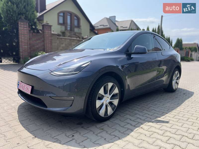2021 Tesla Model-Y, VIN LRWYGCEK0MC063496:plate — photo 1 (autoria)