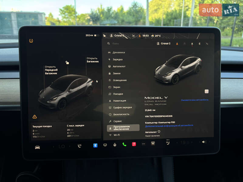 Внедорожник / Кроссовер Tesla Model Y 2022 в Виннице