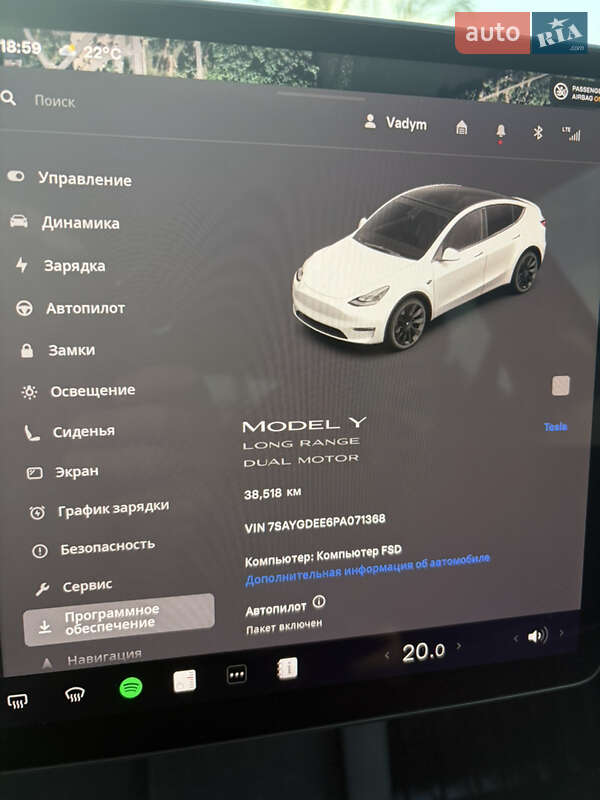 Внедорожник / Кроссовер Tesla Model Y 2023 в Днепре